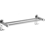 Resim Sanlindou 50 Cm Paslanmaz Çelik Banyo Havlu Askısı Çift Havlu Bar Askı Raf | Havlu Barları (Yurt Dışından) 