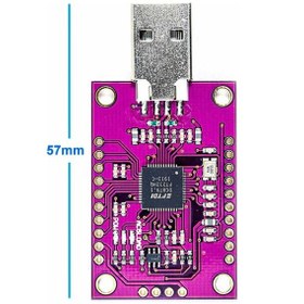 Resim Ftdı Ft232hq Usb Çevirici Modül Uart Rs232 Rs485 Jtag Flash Card Fifo Spı I2c Mpsse 8051 Mcu Fpga 