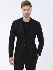 Resim Kip Modern Fıt 6 Drop Siyah Erkek Ceket Ck-2361 Siyah 