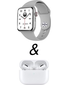 Resim GoMarkt Iphone 14 Uyumlu Watch 8 Dt8 Max 45mm Akıllı Saat Bt Görüşme Ve Gopods Kulaklık 