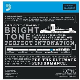 Resim D'Addario EXL140-8 XL Nickel Wound 8 Telli Elektro Gitar Tel Seti - 10-74 (Profesyonel) | 8 Telli Gitarlar İçin Optimize Edilmiş Gerilim, Genişletilmiş Frekans Aralığı ve Nikel Sargı 