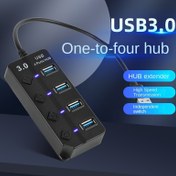 Resim 3.04 bağlantı noktalı elmas düğmeli Hub 