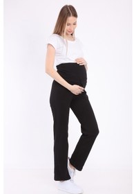Resim Luvmabelly Myra8500 Beli Ayarlanabilir Hamile Günlük Ev Pantolonu -siyah 