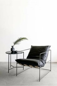 Resim SLLER Modern Tasarım Metal İskeletli Portatif Tekli Berjer 