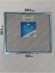 Resim Ozba Ticaret AEG : DVB3850W | 304x264 mm | Aspiratör & Davlumbaz Tel Yağ Filtresi | Model: 00431771 | 30,4x26,4 