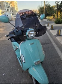 Resim Motocam Skyjet Bellina Ön Cam 2024-2026 Model 41cm Siyah Renkli 4mm Elcikli Aparatsız 