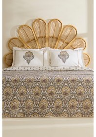 Resim Karaca Home Cherly %100 Pamuk Çift Kişilik Pike Takımı Hardal Hardal 