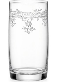 Resim Florale Model Desenli Zarif Su & Meşrubat Bardağı 2 Li Set Şeffaf 