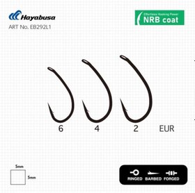 Resim Hayabusa P1 Sazan İğnesi Dövme Teflon Black 10lu Paket - Standart / 2 