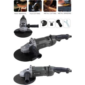 Resim 2200W Spiral Taşlama ve Metal Kesme Makinesi, 230MM Işçilik Gücüyle Profesyonel Kullanım 