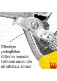 Resim Aletçantam Denizli Çelik Budama Makası Bağ Bahçe Makası 