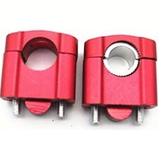 Resim Hightower Kırmızı 22mm 28mm Fat Bar Düzeltme Kelepçesi Honda Yamaha Suzuki Kawasaki 