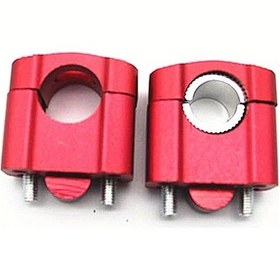 Resim Hightower Kırmızı 22mm 28mm Fat Bar Düzeltme Kelepçesi Honda Yamaha Suzuki Kawasaki 