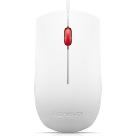 Resim Lenovo Essential USB Kablolu Beyaz Mouse -4Y50T44377 