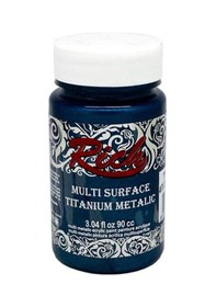 Resim Rich Multi Titanium Metalik Renkler Akrilik Boya 90 CC Turkuaz 