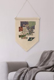 Resim Oturma Odası Pinterest Duvar Dekoru, Sanat Serisi, Kanvas Flama Askılı Duvar Örtüsü NO:437 - Renkli - 5 / 70 x 100 