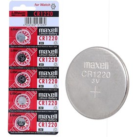 Resim Maxell CR1220 3 Volt Lityum 5li Düğme Pil 