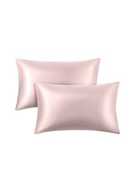 Resim Rose Gold Ipek Saten Yastık Kılıfı 50 X 70 2'Li 
