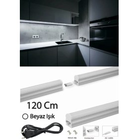 Resim GRN 120CM Mutfak Tezgah Aydınlatması Seti 20 W Beyaz Işık Anahtarlı Eklenebilir 