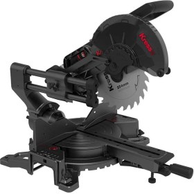 Resim Kress KH483.9 40VOLT 1400W 254MM Kömürsüz Kızaklı Bluetooth Bağlantılı Profesyonel Gönye Kesme (Akü Dahil Değildir) 