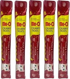 Resim Me-O Ton Balıklı ve Domatesli Kedi Ödül Maması 5 x 15 G 