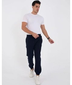 Resim Uslucan Alışveriş Unisex Kışlık Üç İplik Lastikli Eşofman Pantolon - Lacivert Lacivert 