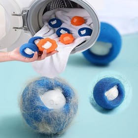 Resim 1 adet/3 adet/5 adet/10 adet Çamaşır Makinesi Süngeri Temizleme Topu Saç Çıkarma Dezenfeksiyon Yıkama Anti-Karışma Süngeri Yıkama Topu Sihirli Dezenfeksiyon Temizleme Topu, Halloween hediyesi, Noel hediyesi 