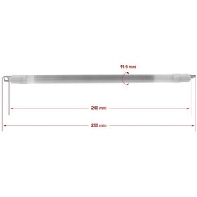 Resim Mikrodalga Fırın Cam Rezistans 260x11.9mm 