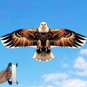 Resim 1 adet Büyük Eagle Kite, Sap ve İp ile - Dayanıklı Polyester, Başlangıç Dostu, Gerçekçi Tüy Tasarımı, Plaj, Park ve Açık Hava Oyunları için - Cadılar Bayramı, Şükran Günü, Noel Aile Eğlencesi, Kite Oyunu, Park Oyunu, Sağlam Yapı, En İyi Noel, Şükran Günü için Mükemmel 
