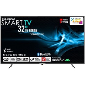 Resim Telenova Revo32 32" 82 Ekran Uydu Alıcılı HD Android Smart LED TV 