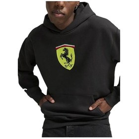 Resim Puma Erkek Sweatshırts Ferrari Race Bigshield Hdie 62705401 Sİyah 