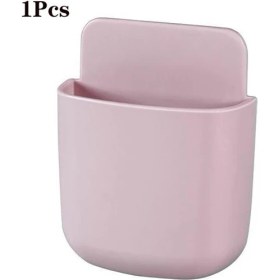 Resim GongtuShop Pembe 01 Tarzı Yeni Cep Telefonu Tutucu Duvara Monte Organizatör Saklama Kutusu Duvar Şarj Cihazı Kancası Kablo Şarj Ünitesi Çok Işlevli Tutucu Stand (Yurt Dışından) 