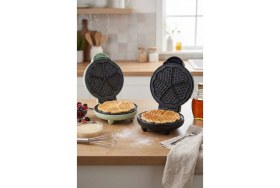 Resim Özbience Yeşil Renkli Pwm Waffle Makinesi, Pratik ve Lezzetli Waffle Yapımı 