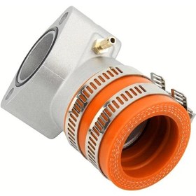 Resim Tongdashop Powermotor Gy6 4t Hava Filtresi Manifoldu Adaptörü - Turuncu, 125cc & 150cc Atv Motosiklet 