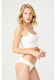 Resim Cottonhill Basic İz Yapmayan Lazer Kesim Kadın Bikini Külot 7'li Paket Asorti 2 Çok Renkli 