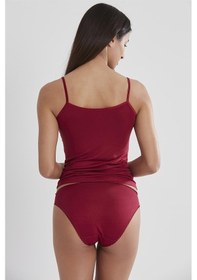 Resim Pierre Cardin 315 Kadın İp Askılı Atlet Külot Takım-bordo Bordo 