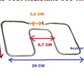 Resim FullYedek Ihlas Tost Makinesi Rezistans - 110 Volt 900 Watt 26 x 16,5 cm 1 