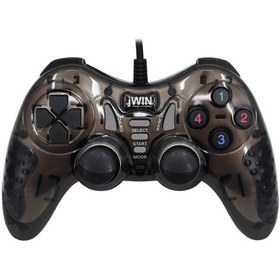 Resim JWIN USB-1245 PC Gamepad Bilgisayar Oyun Kolu - Siyah 