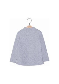 Resim Zeyland Unisex Çocuk Yarım Balıkçı Bluz-grımelanj Gri Melanj 