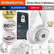 Resim STEELSERIES ARCTIS NOVA 5 WIRELESS COKLU PLATFORM BEYAZ KABLOSUZ KULAK USTU OYUNCU KULAKLIGI SSH61671 2 YIL STEELSERIES TURKIYE GARANTILIDIR 