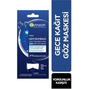 Resim Garnier Nem Bombası Günün Yorgunluklarına Karşı Gece Kağıt Göz Maskesi 