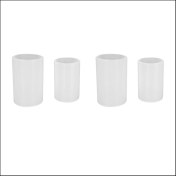 Resim Dadata 2x 2 Boyutlar Silindir Mum Kalıpları Mum Yapımı Için Silikon Kalıp Sütun Mumları Reçine Kalıp Epoksi Reçine Döküm Kalıpları (Yurt Dışından) 