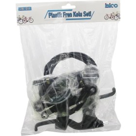 Resim K-yonlineticaret Plastik Bisiklet Fren Takımı Set 2pcs Fren Kolu - 1pcs Fren Teli - 4pcs Fren Mekanizma - Pabuç (550 