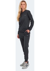 Resim Slazenger OLINDA Kadın Cepli Koyu Gri Eşofman Takımı 