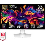 Resim MSI MPG 321URXW QD-OLED 31.5″ 240Hz 0.03Ms QD-OLED G-Sync Compatible Beyaz Gaming Monitör 