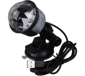 Resim Ledx AL-KX-6889 Projeksiyon Atmosferli Usbli 4 Watt Şarjlı Sihirli Rgb LED Disko Topu 