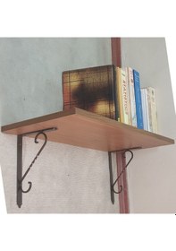 Resim Ferforje Raf Altı, Küçük, Bakır, Vidalar Dahil, 2 Adet Bakır 