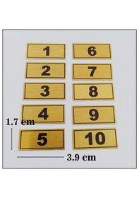Resim Posta Kutusu Numarası 3,9 Cm X 1,7 Cm 1-10 Adet Yapışkanlı Numara 