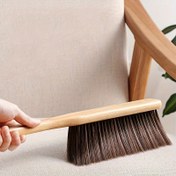 Resim Mobilya, Kanepe ve Araç Döşemeleri Temizliği için Yumuşak Kıllı Yüksek Kaliteli Ahşap Saplı Toz Fırçası – Yatak Odası ve Oturma Odası için İdeal, Fırça Temizleyici 