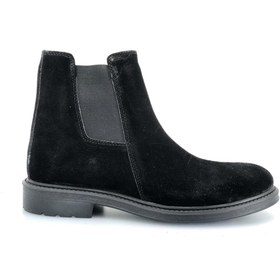 Resim Boots 410 %100 Hakiki Deri Erkek Chelsea Bot Siyah-nubuk 